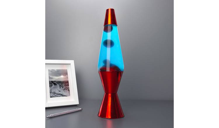 Menkind Blue Molten Lamp