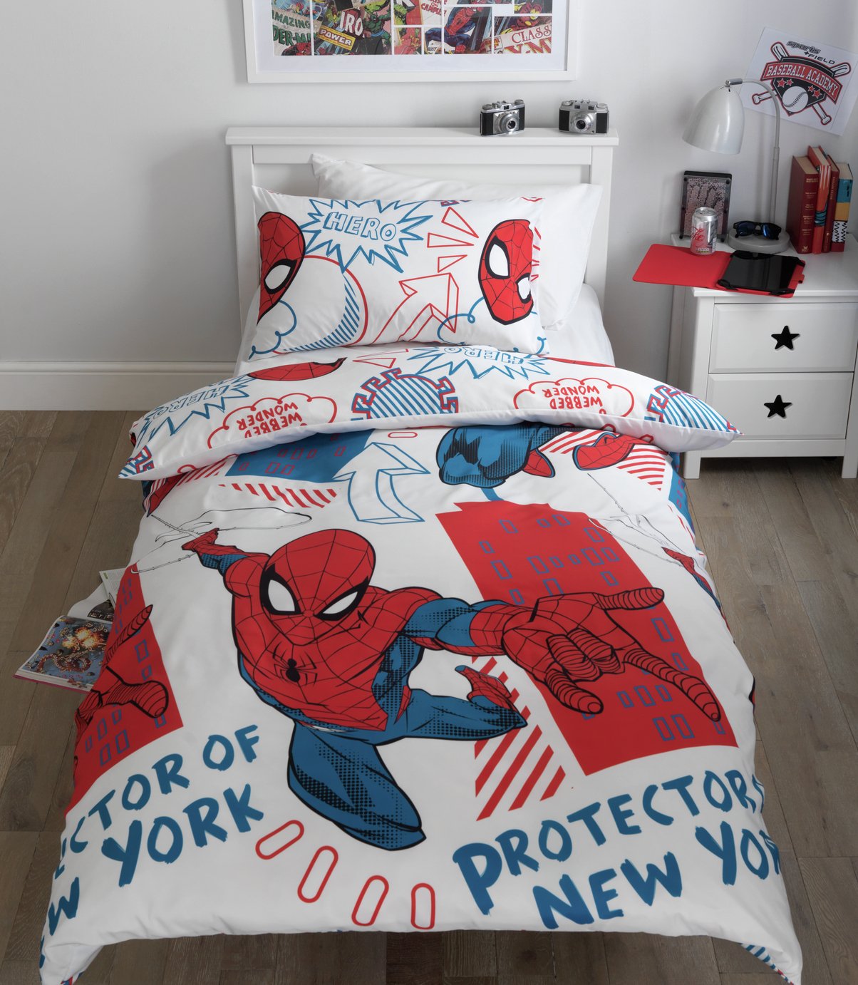 spiderman bed sheets single