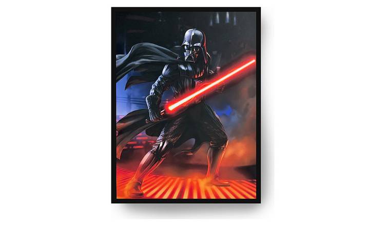 Menkind Disney Star Wars Darth Vader Light Up Canvas-40x30cm