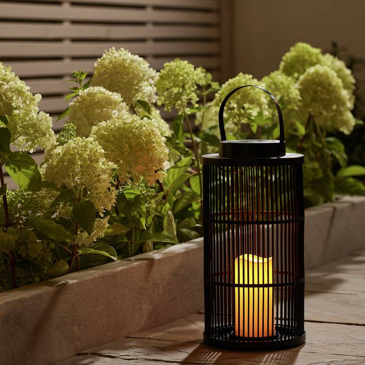 Home Solar Flickering Candle Lantern 0