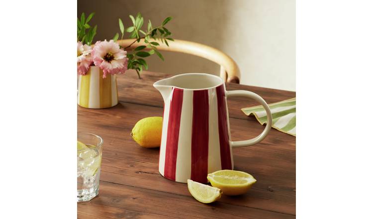 Habitat x Sanderson & National Trust Large Stripe Jug