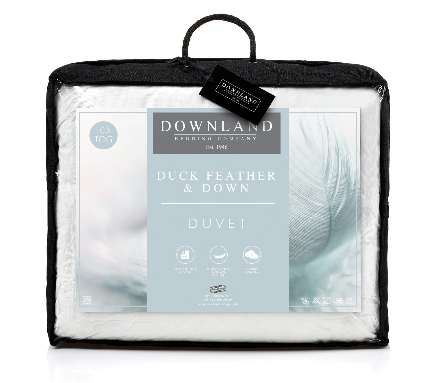 Downland 10.5 Tog Duck, Feather and Down Duvet - Double
