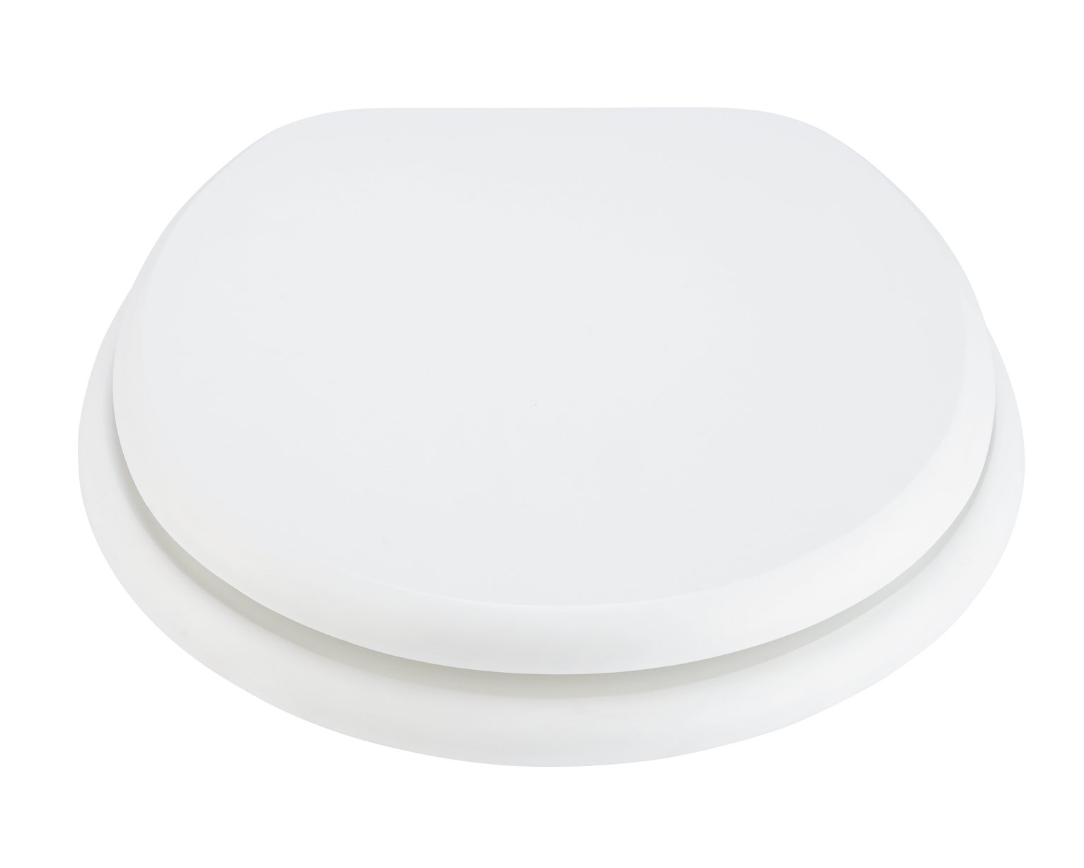 Argos Home Slow Close Wooden Toilet Seat - White