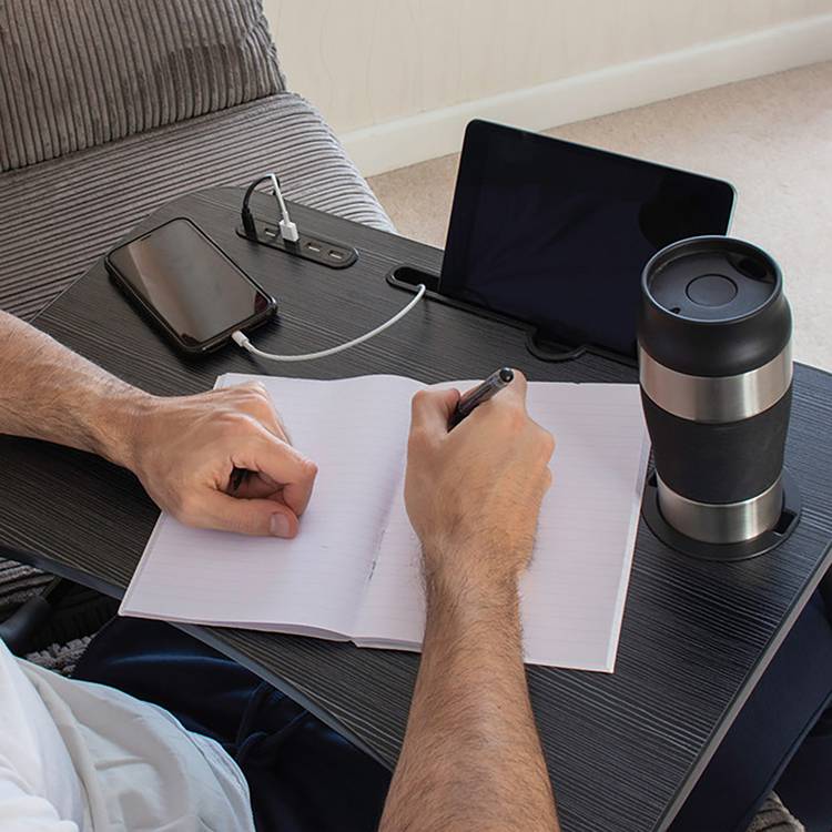 Menkind Folding Lap Tray With USB Ports 0