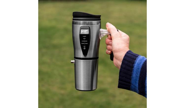 Menkind Heated Black Travel Mug - 500ml