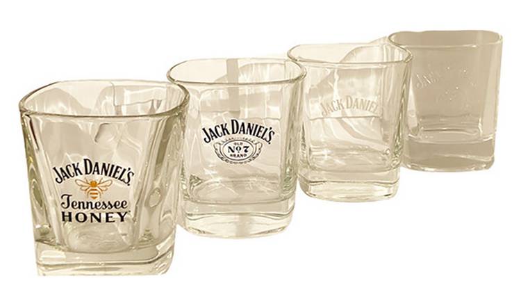 Menkind Jack Daniels Set Of 4 Tumbler Glasses