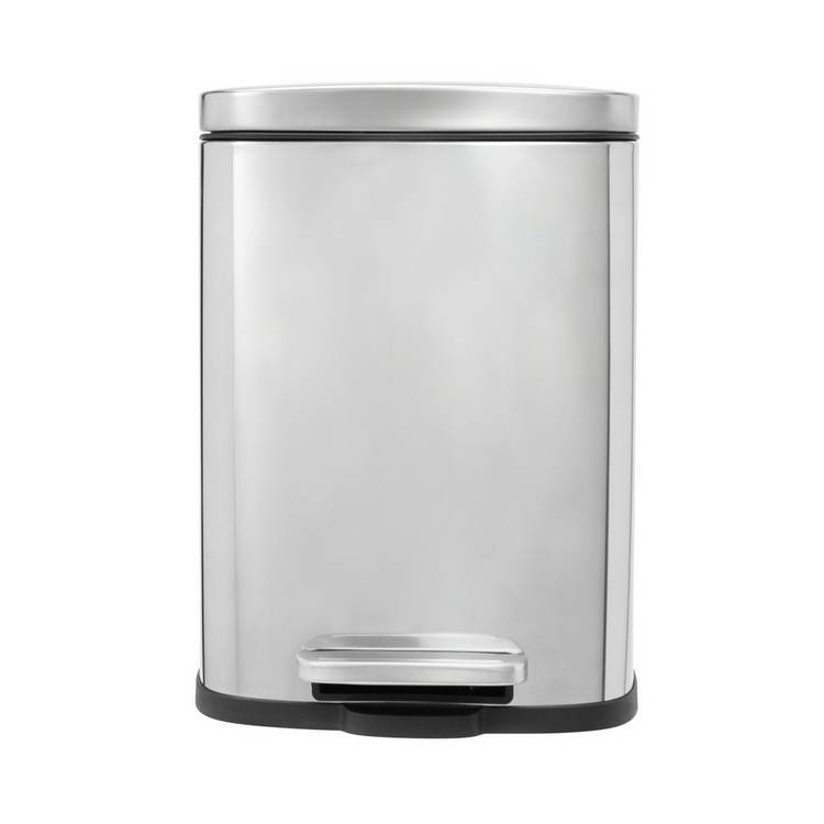 Argos Home 5L Rectangular Bathroom Pedal Bin - Chrome 0