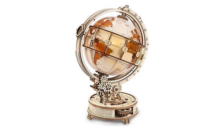 Menkind Light Up Globe Wooden Construction Set