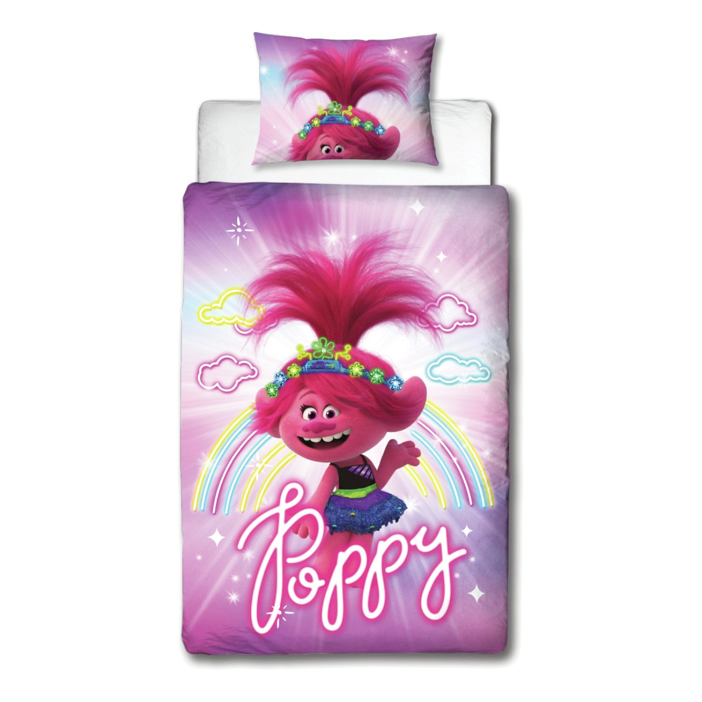 Trolls Neon Bedding Set Review