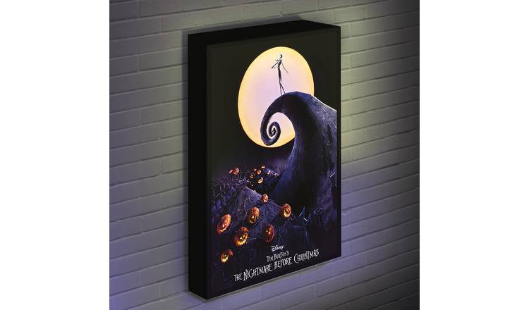 Menkind Disney Night Before Christmas Light Up Canvas