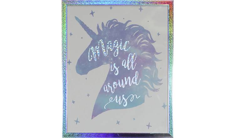 Buy Arthouse Holographic Unicorn Framed Print Wall Art Pictures And Wall Art Argos