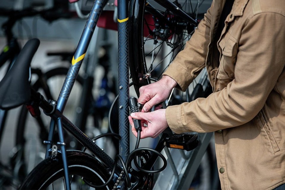 Kryptonite Kryptoflex Resettable Combo Cable Bike Lock.
