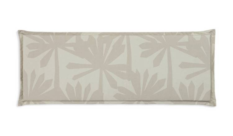 Habitat Palm Leaf Garden Bench Cushion - Grey