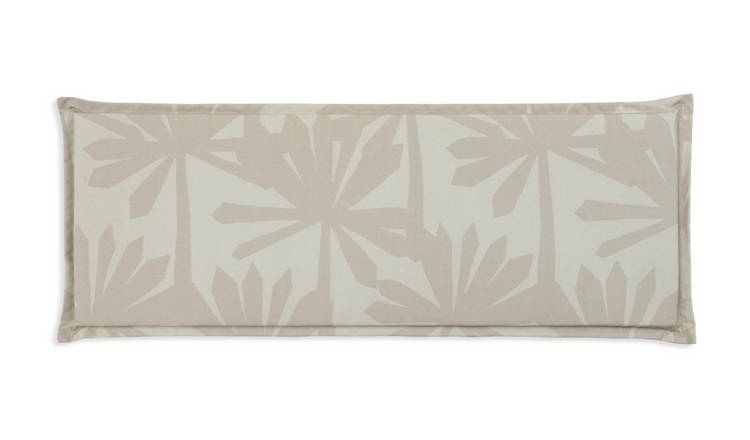 Habitat Palm Leaf Garden Bench Cushion - Grey