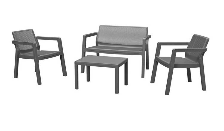 Buy Keter Emily 4 Seater Rattan Effect Sofa Set Patio Sets Argos