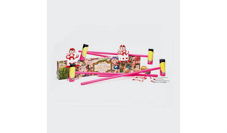 Menkind Queen of Hearts Flamingo Croquet Game