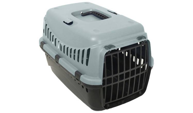 Rosewood Plastic Ice Blue Pet Carrier -  Medium