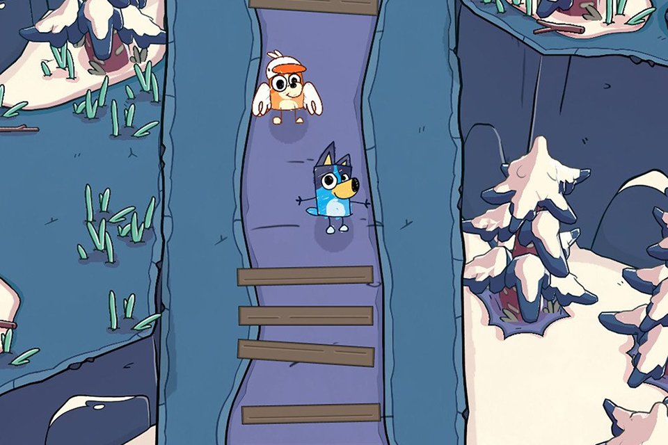 A screengrab from Bluey's Quest for The Gold Pen Switch 2 Game.