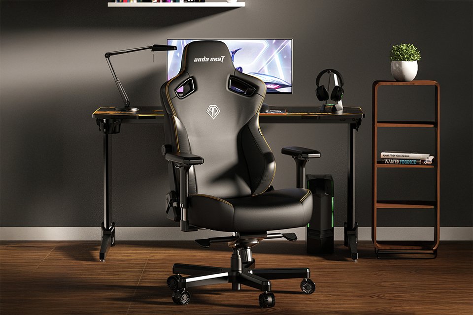 Anda Seat Kaiser Fabric Ergonomic Office Gaming Chair - Grey.