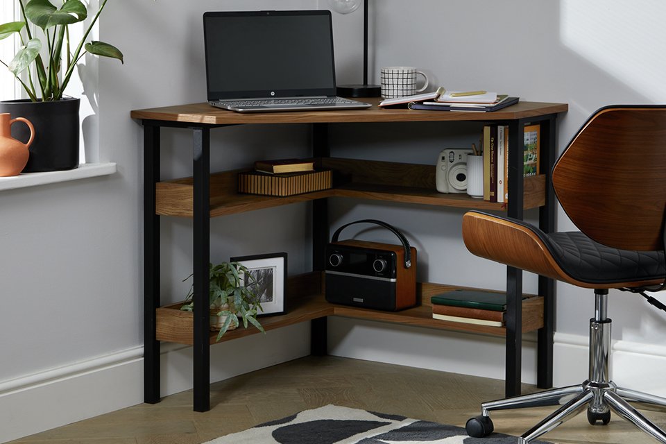 Habitat Nomad Corner Office Desk - Natural.