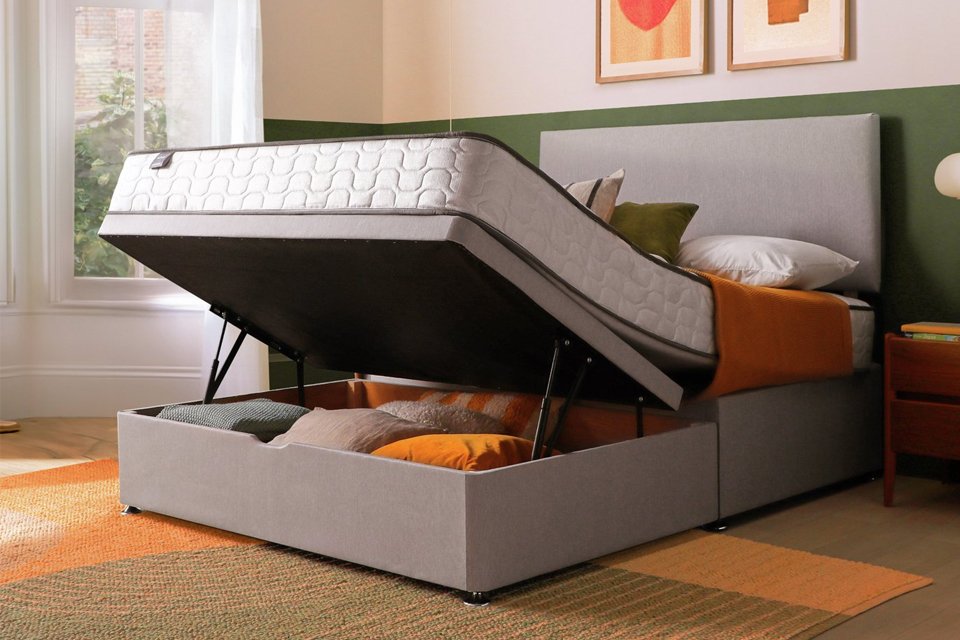 Refresh your bedroom with our storage solutions. Includes ottoman and storage beds.
