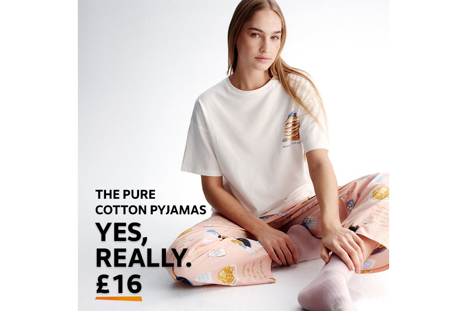 The pure cotton pyjamas. Yes really £16.