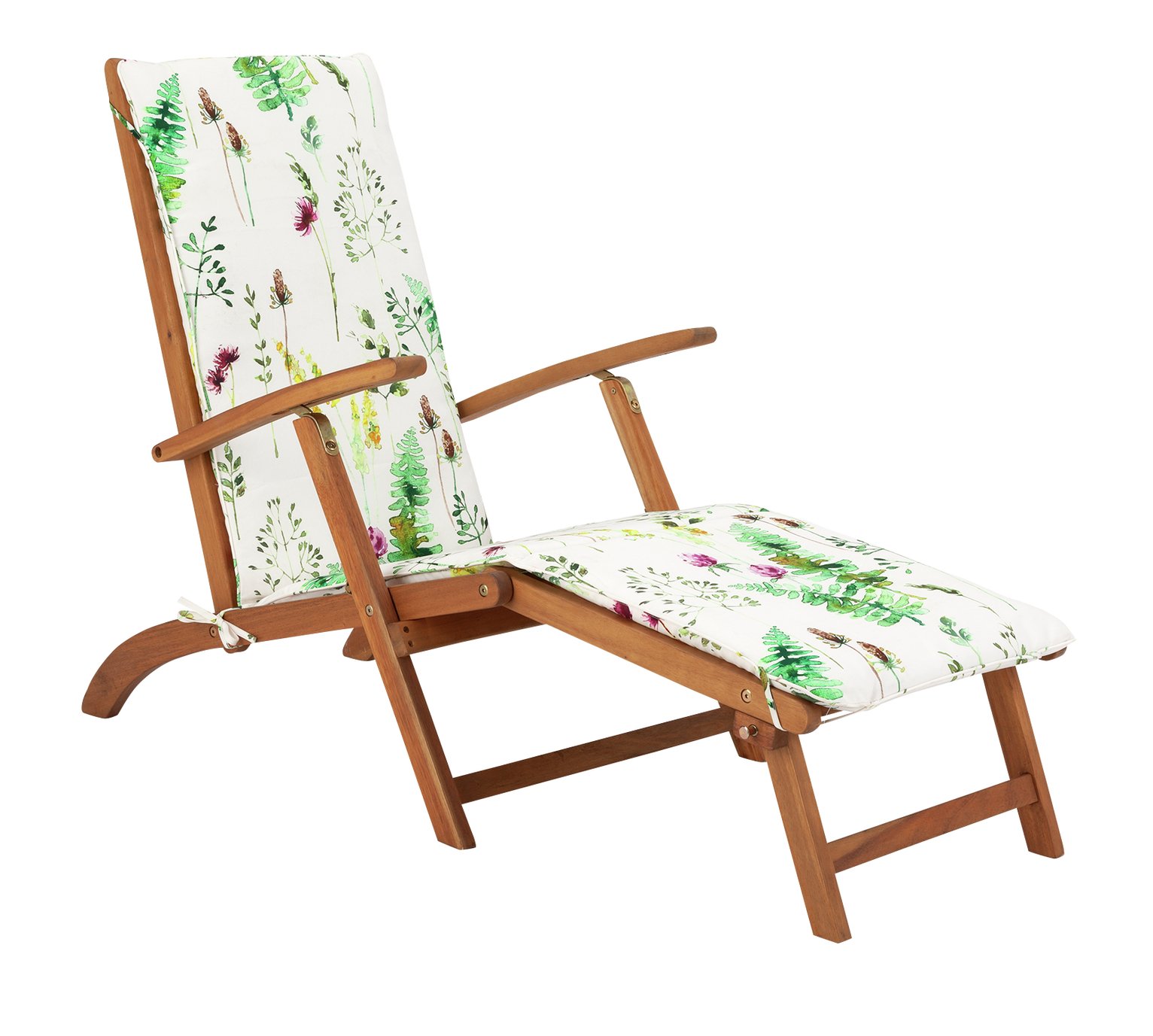 wooden steamer sun loungers