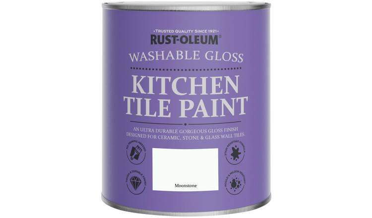 Rust-Oleum Kitchen Tile Gloss Paint 750ml - Moonstone