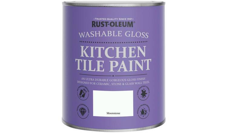 Rust-Oleum Kitchen Tile Gloss Paint 750ml - Moonstone