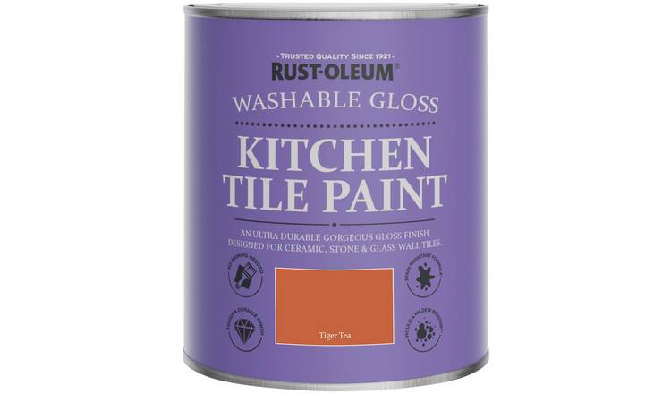 Rust-Oleum Kitchen Tile Gloss Paint 750ml - Tiger Tea