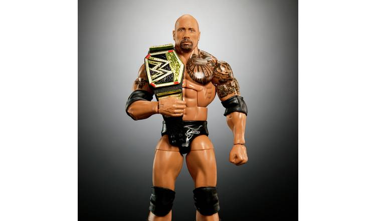 WWE Action Figures, WWE Elite the Rock Figure with Accessories, Collectible  Gifts : : Toys