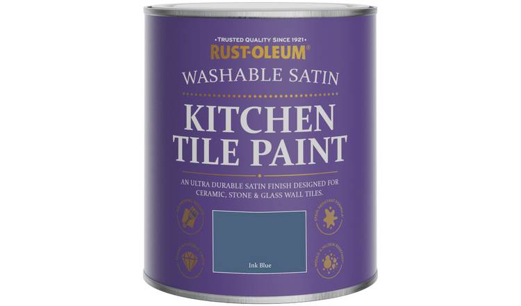 Rust-Oleum Kitchen Tile Satin Paint 750ml - Ink Blue