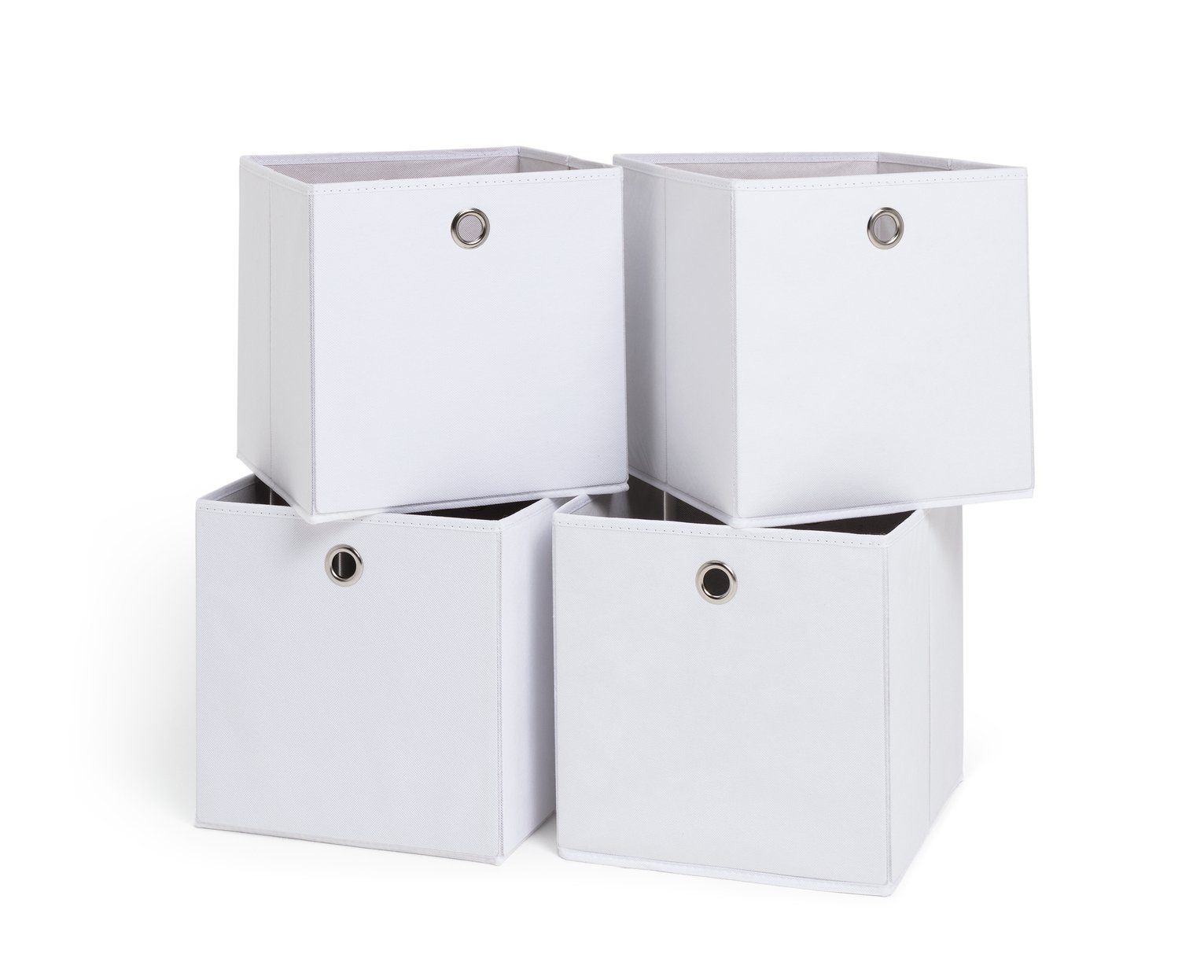 Habitat Set of 4 Squares Plus Boxes - White