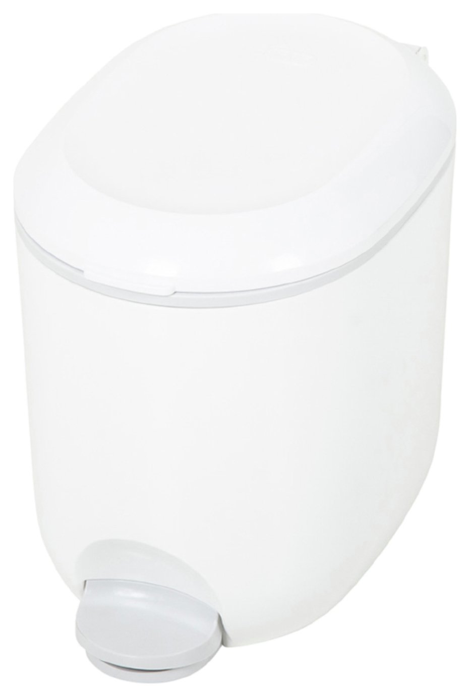 Addis 4 Litre Pedal Bin - White & Grey