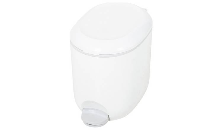 Addis 4 Litre Pedal Bin - White & Grey