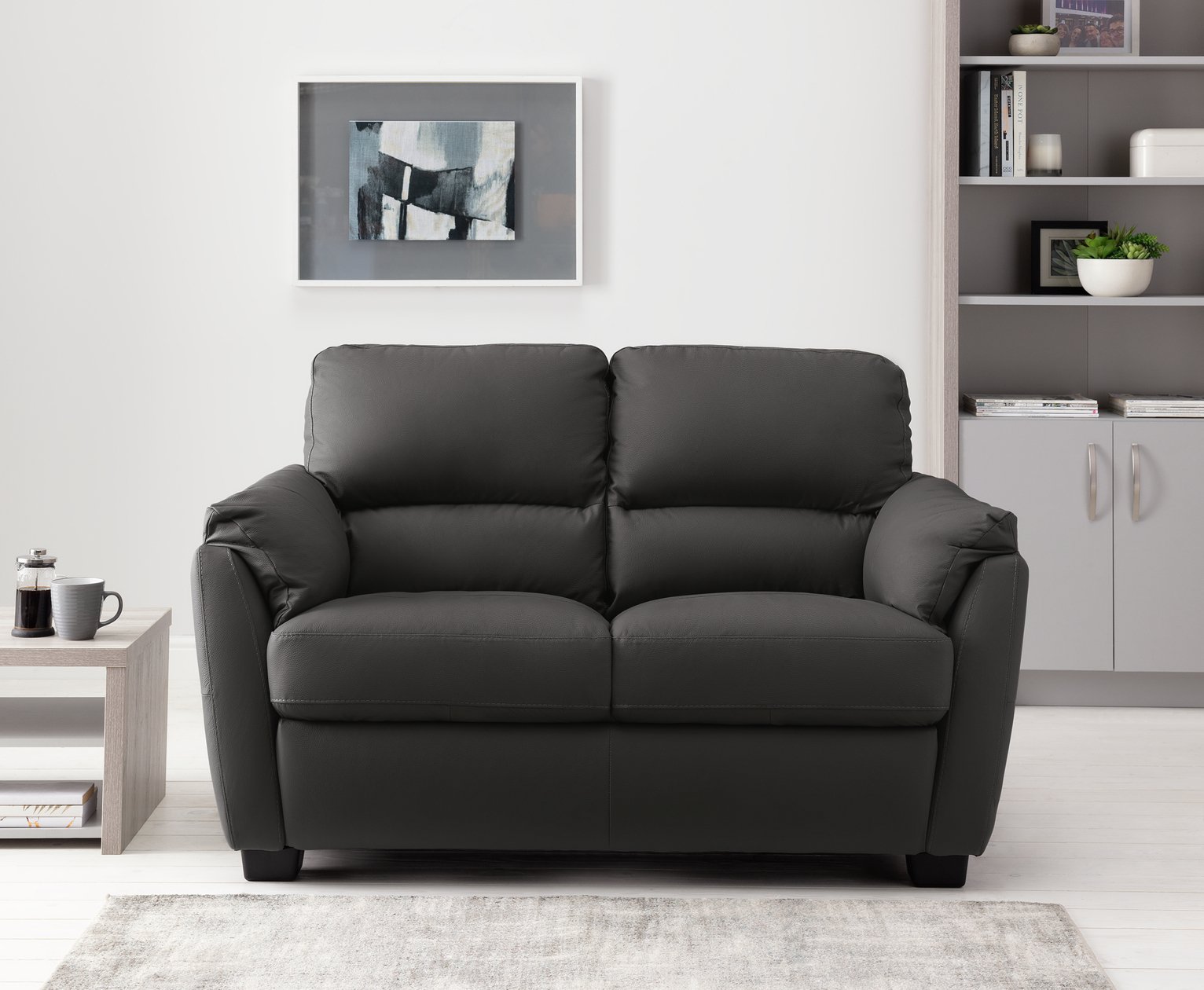 Argos Home New Trieste 2 Seater Leather Mix Sofa Review