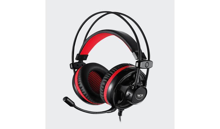 Menkind RED5 Orbit On-Ear Gaming Headphones - Red And Black