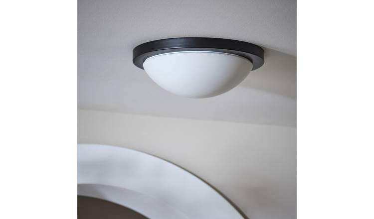 Argos Home Aspley Bathroom Flush to Ceiling Light - Black
