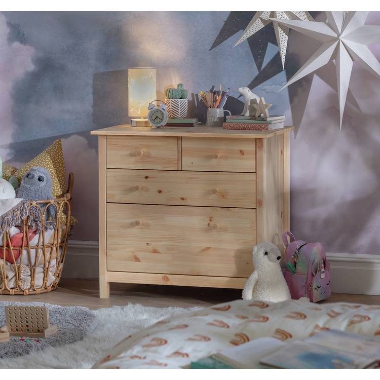 Argos Home Kids Scandinavia 4 Chest of Drawers - Pine 0