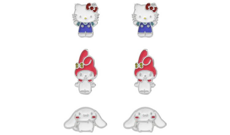 Hello Kitty & Friends Stud Earring Set - Pack of 3