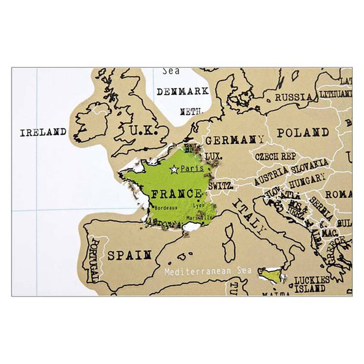 Menkind Personalised Scratch Map Of The World 0
