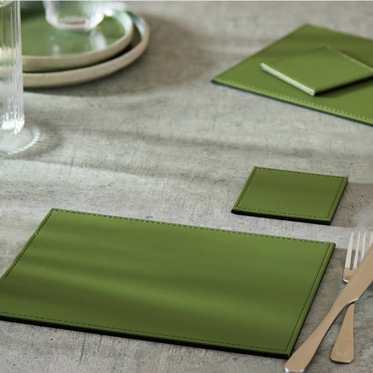 Habitat Faux Leather Set of 4 Placemats and Coasters 0