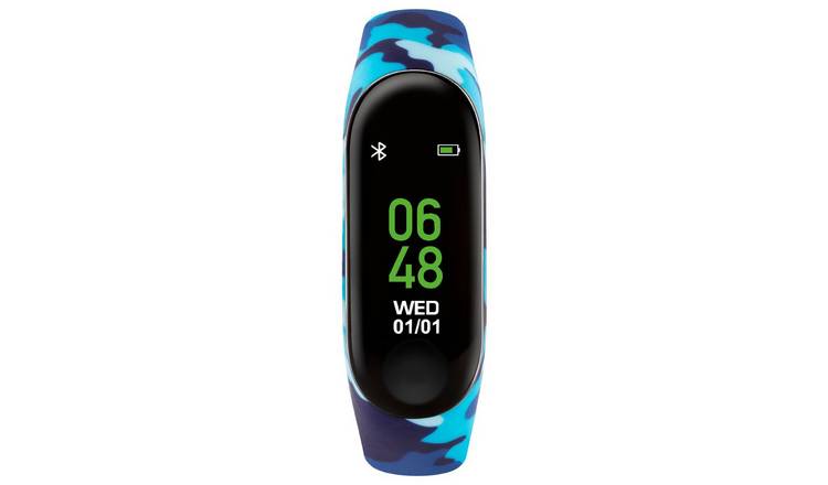 Tikkers Series 1 Kids Smart Fitness Tracker Blue Camouflage