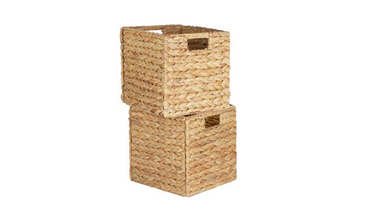 Habitat Set of 2 Hyacinth Square Basket