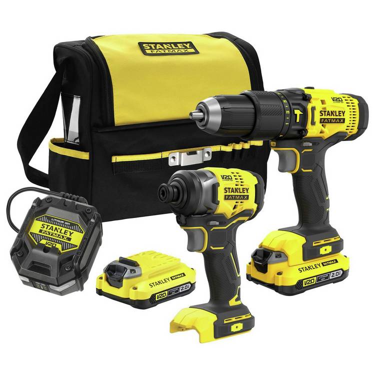 Stanley Fatmax Cordless Hammer Drill and Impact Driver Kit 0