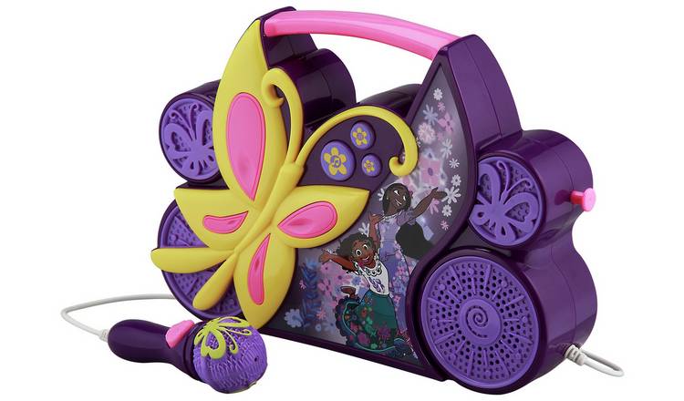eKids Barbie Sing Along Boom Box Speaker with Microphone for Fans