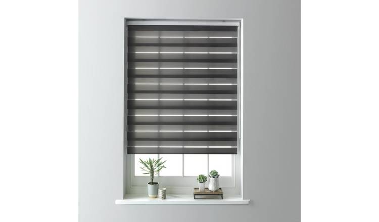 Habitat Day and Night Grey Roller Blind - 180cm