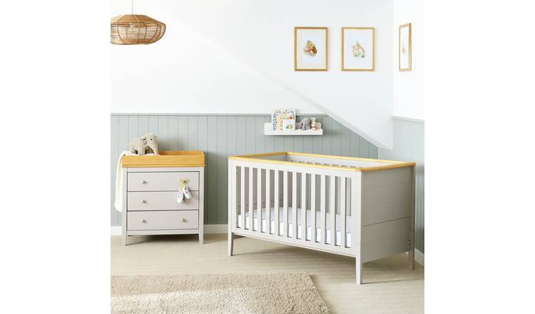 Cuggl Canterbury 2 Piece Nursery Furniture Set - Grey