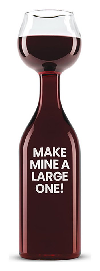 Menkind Wine Bottle Glass