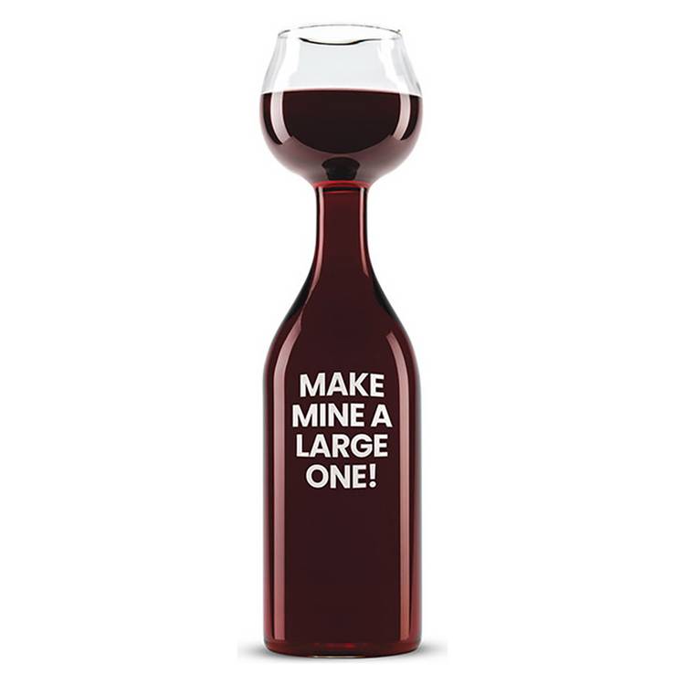 Menkind Wine Bottle Glass 0